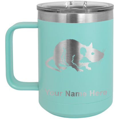 15oz Vacuum Insulated Coffee Mug, Rat, Personalized Engraving Included