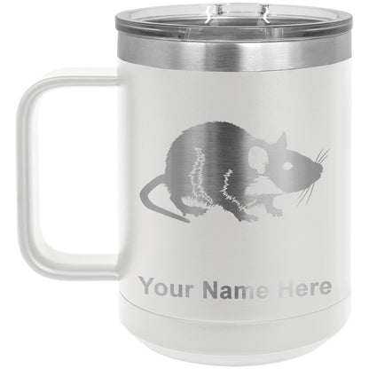 15oz Vacuum Insulated Coffee Mug, Rat, Personalized Engraving Included