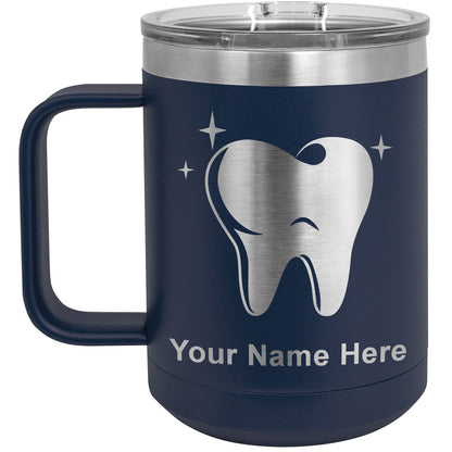 15oz Vacuum Insulated Coffee Mug, Tooth, Personalized Engraving Included