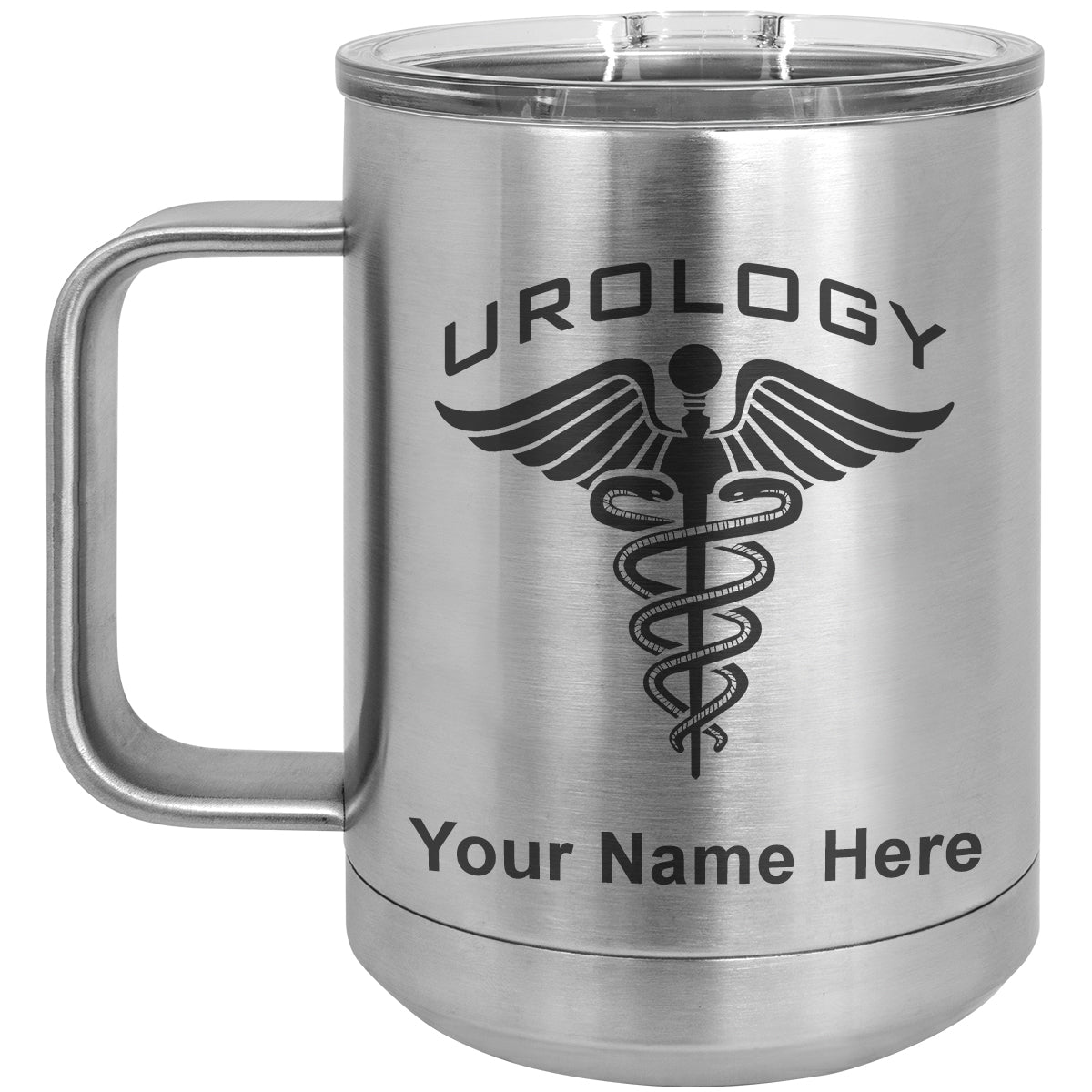 15oz Vacuum Insulated Coffee Mug, Urology, Personalized Engraving Included