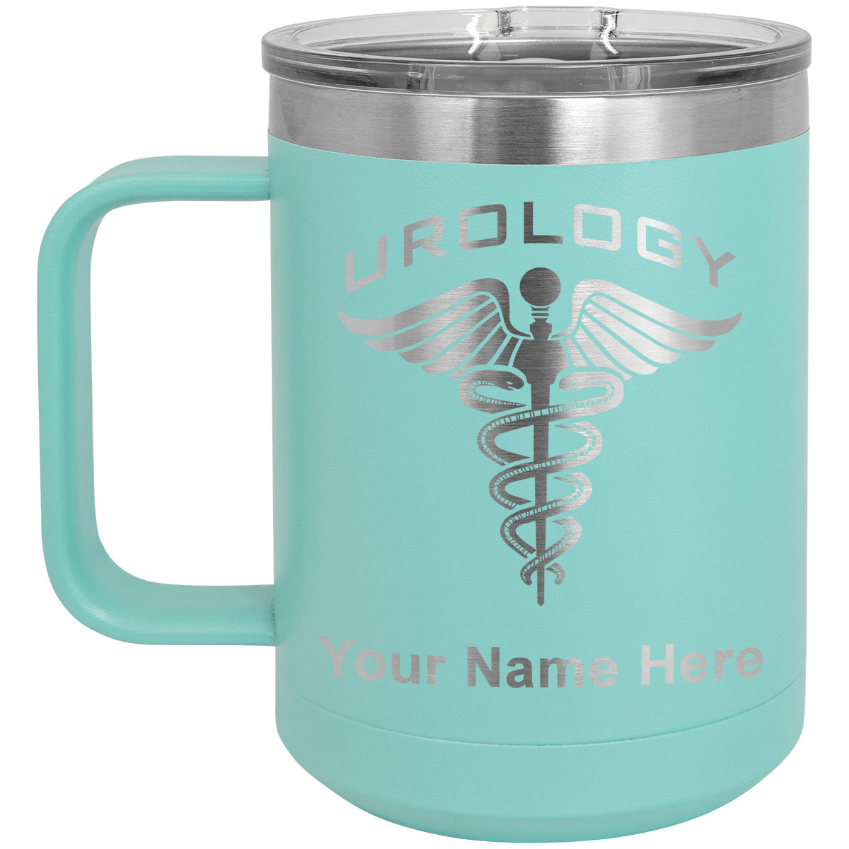 15oz Vacuum Insulated Coffee Mug, Urology, Personalized Engraving Included