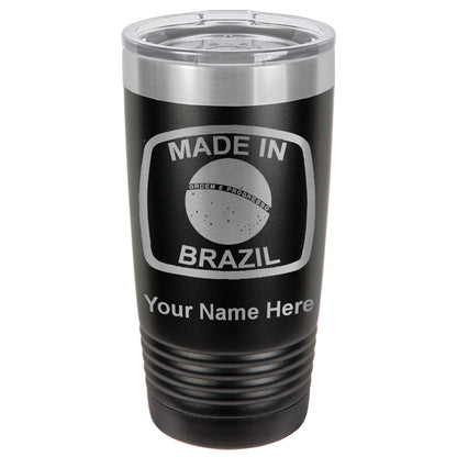 20oz Vacuum Insulated Tumbler Mug, Made in Brazil, Personalized Engraving Included