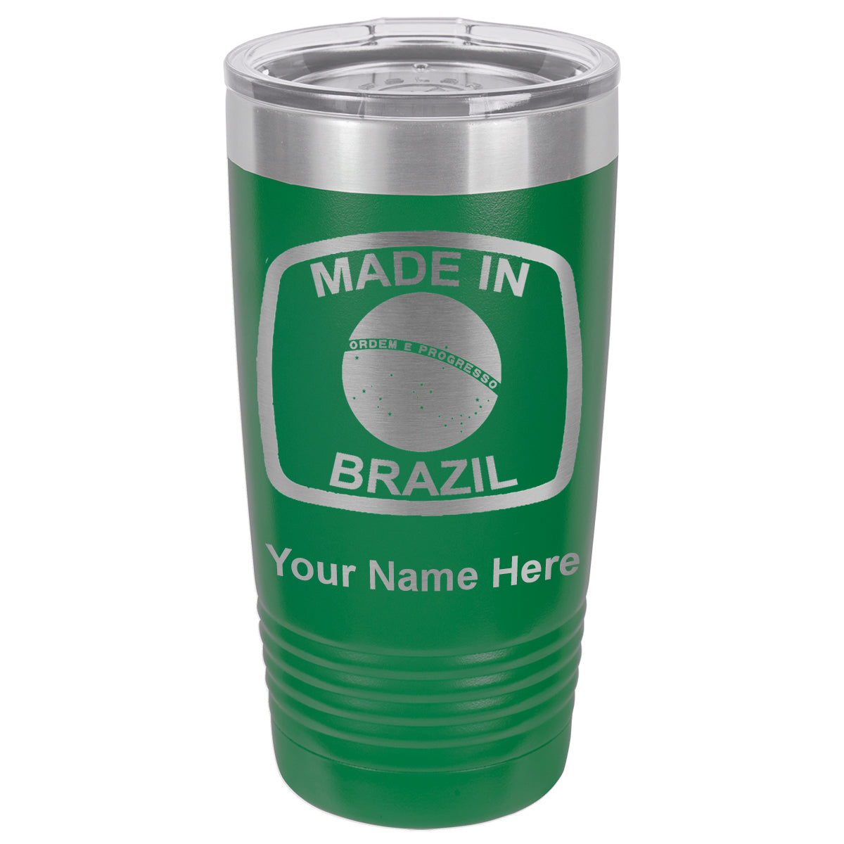 20oz Vacuum Insulated Tumbler Mug, Made in Brazil, Personalized Engraving Included