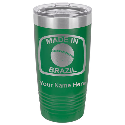 20oz Vacuum Insulated Tumbler Mug, Made in Brazil, Personalized Engraving Included