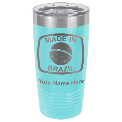 20oz Vacuum Insulated Tumbler Mug, Made in Brazil, Personalized Engraving Included