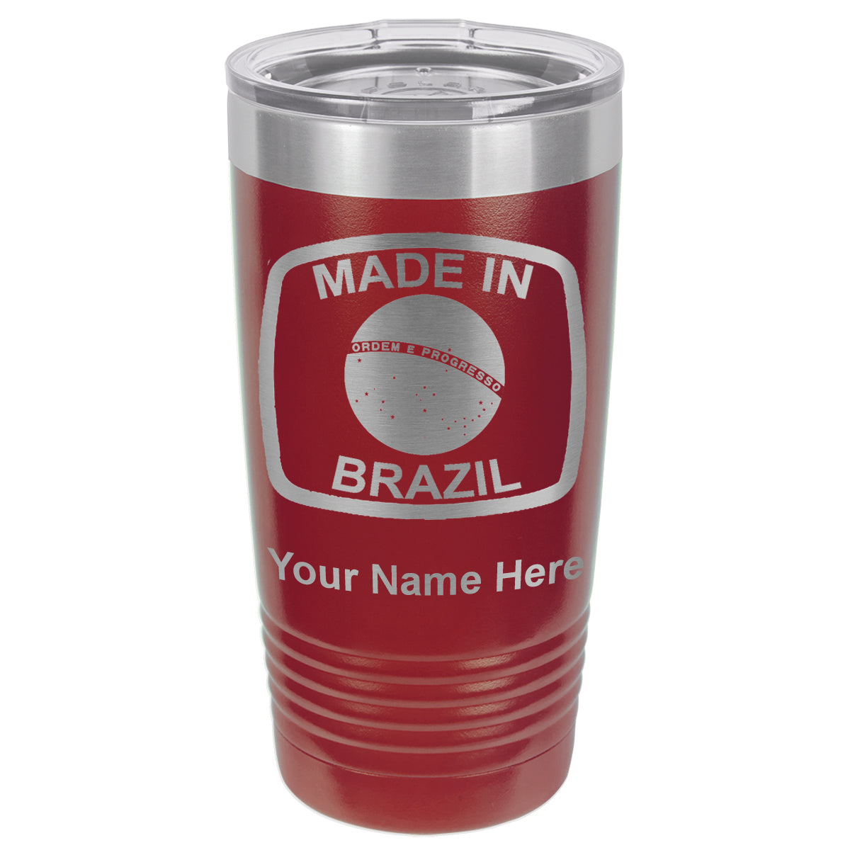 20oz Vacuum Insulated Tumbler Mug, Made in Brazil, Personalized Engraving Included