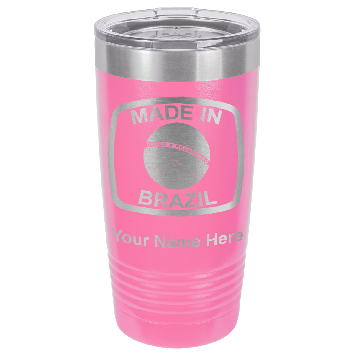 20oz Vacuum Insulated Tumbler Mug, Made in Brazil, Personalized Engraving Included