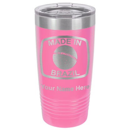 20oz Vacuum Insulated Tumbler Mug, Made in Brazil, Personalized Engraving Included