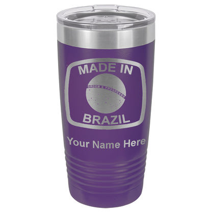 20oz Vacuum Insulated Tumbler Mug, Made in Brazil, Personalized Engraving Included