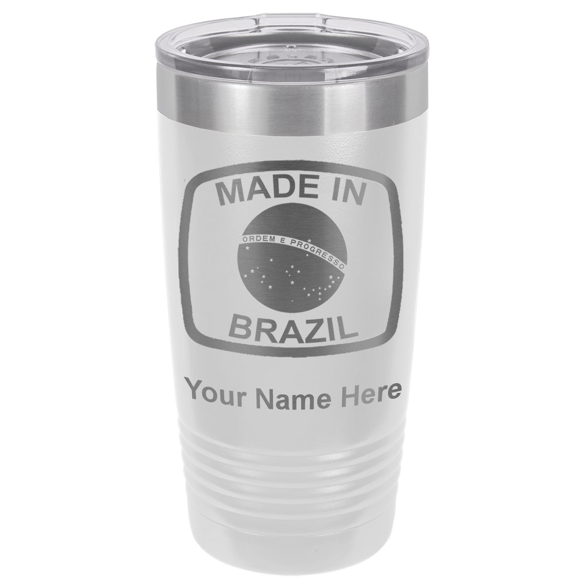 20oz Vacuum Insulated Tumbler Mug, Made in Brazil, Personalized Engraving Included