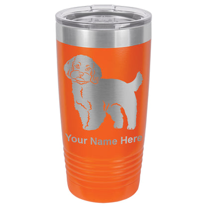 20oz Vacuum Insulated Tumbler Mug, Maltese Dog, Personalized Engraving Included