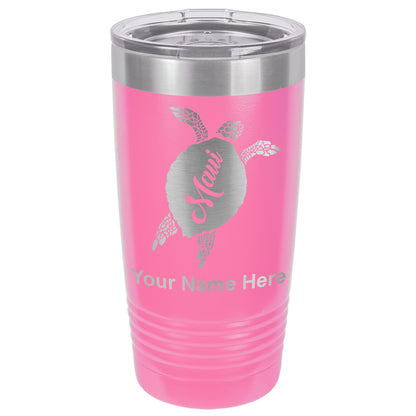 20oz Vacuum Insulated Tumbler Mug, Maui Sea Turtle, Personalized Engraving Included