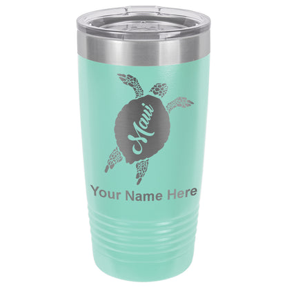 20oz Vacuum Insulated Tumbler Mug, Maui Sea Turtle, Personalized Engraving Included