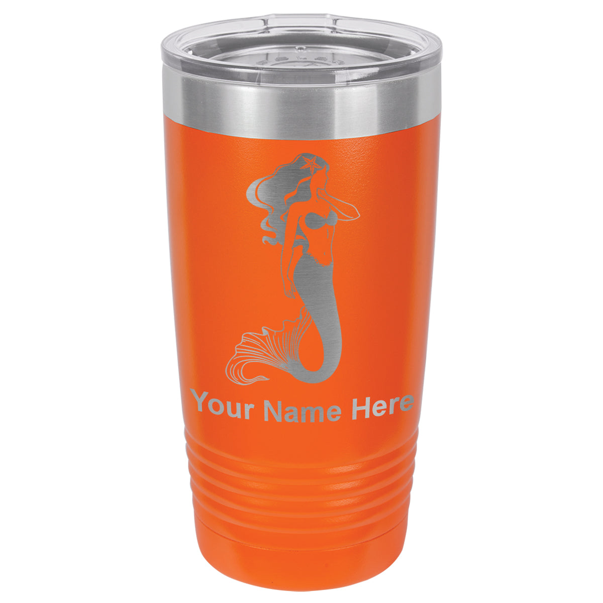 20oz Vacuum Insulated Tumbler Mug, Mermaid, Personalized Engraving Included