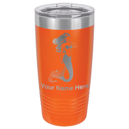20oz Vacuum Insulated Tumbler Mug, Mermaid, Personalized Engraving Included