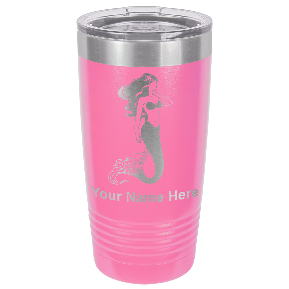 20oz Vacuum Insulated Tumbler Mug, Mermaid, Personalized Engraving Included