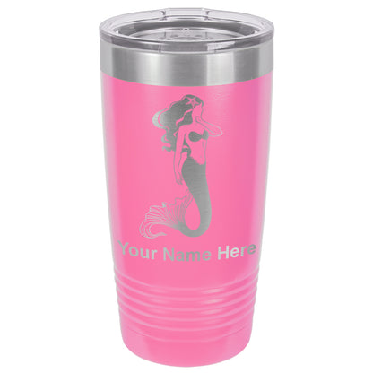20oz Vacuum Insulated Tumbler Mug, Mermaid, Personalized Engraving Included