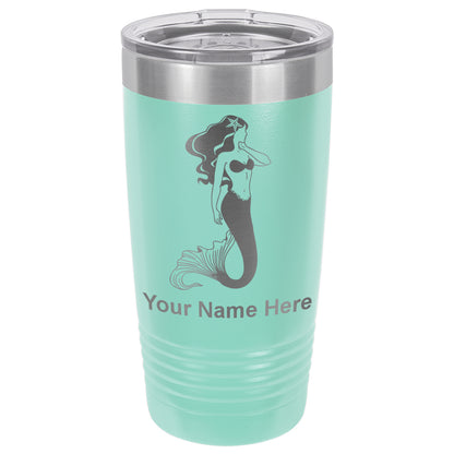 20oz Vacuum Insulated Tumbler Mug, Mermaid, Personalized Engraving Included