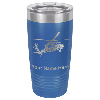20oz Vacuum Insulated Tumbler Mug, Military Helicopter 1, Personalized Engraving Included