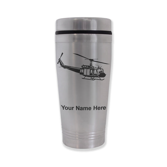 Commuter Travel Mug, Helicopter 2, Personalized Engraving Included
