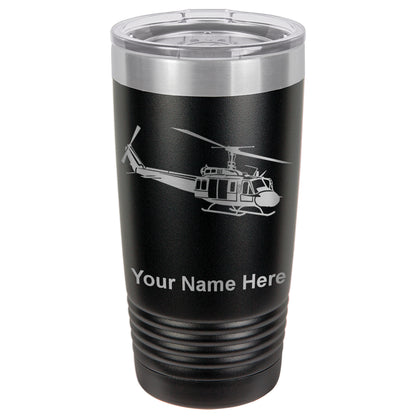 20oz Vacuum Insulated Tumbler Mug, Military Helicopter 2, Personalized Engraving Included