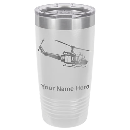 20oz Vacuum Insulated Tumbler Mug, Military Helicopter 2, Personalized Engraving Included