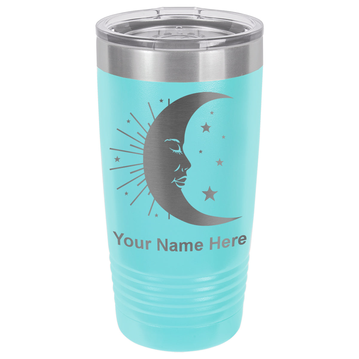 20oz Vacuum Insulated Tumbler Mug, Moon, Personalized Engraving Included