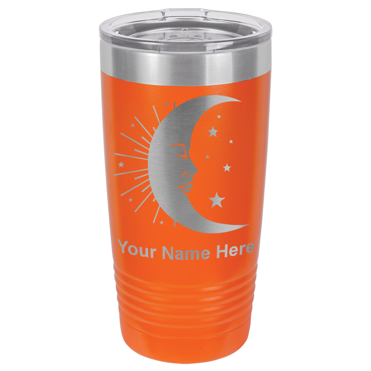 20oz Vacuum Insulated Tumbler Mug, Moon, Personalized Engraving Included