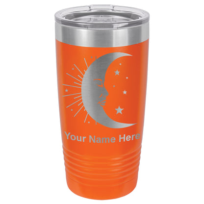 20oz Vacuum Insulated Tumbler Mug, Moon, Personalized Engraving Included