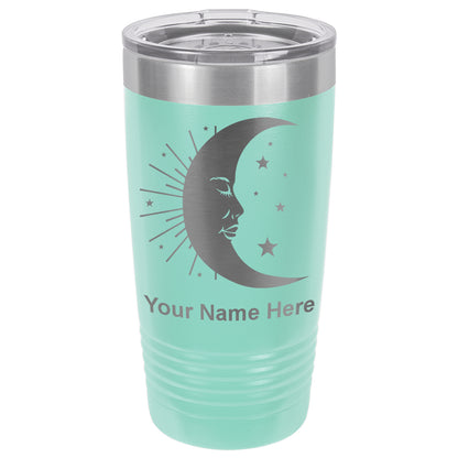 20oz Vacuum Insulated Tumbler Mug, Moon, Personalized Engraving Included