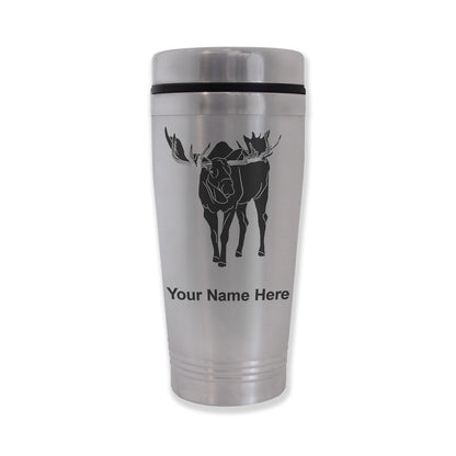 Commuter Travel Mug, Moose, Personalized Engraving Included