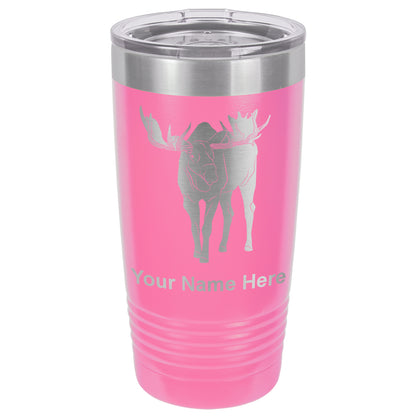 20oz Vacuum Insulated Tumbler Mug, Moose, Personalized Engraving Included