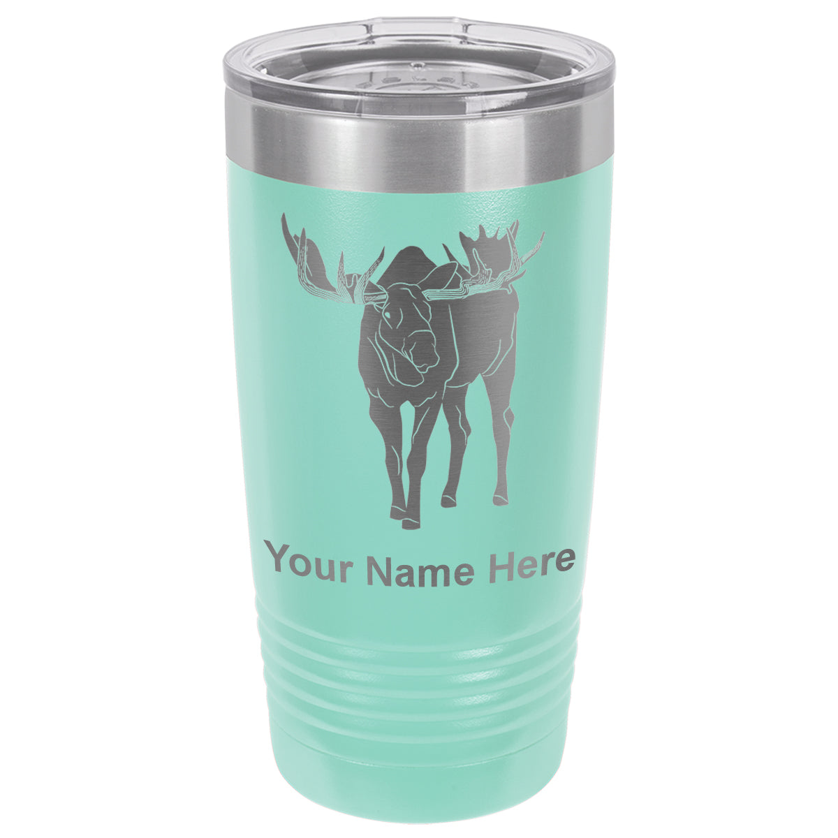 20oz Vacuum Insulated Tumbler Mug, Moose, Personalized Engraving Included