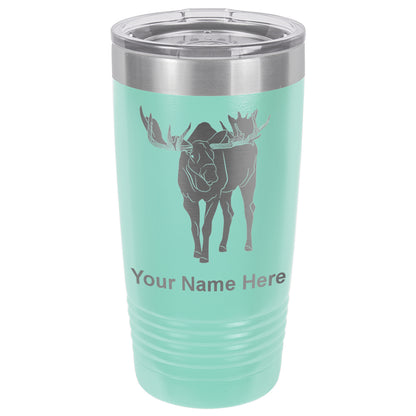 20oz Vacuum Insulated Tumbler Mug, Moose, Personalized Engraving Included