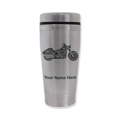 Commuter Travel Mug, Motorcycle, Personalized Engraving Included