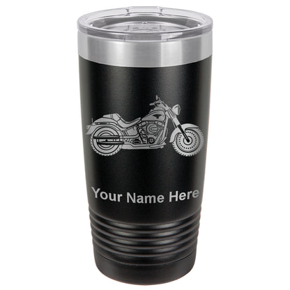 20oz Vacuum Insulated Tumbler Mug, Motorcycle, Personalized Engraving Included