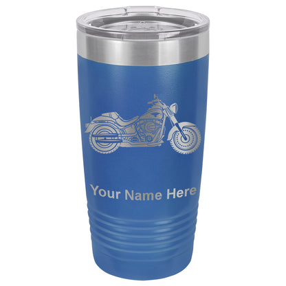 20oz Vacuum Insulated Tumbler Mug, Motorcycle, Personalized Engraving Included