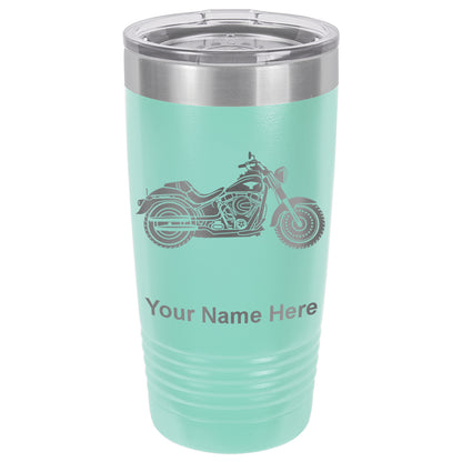 20oz Vacuum Insulated Tumbler Mug, Motorcycle, Personalized Engraving Included