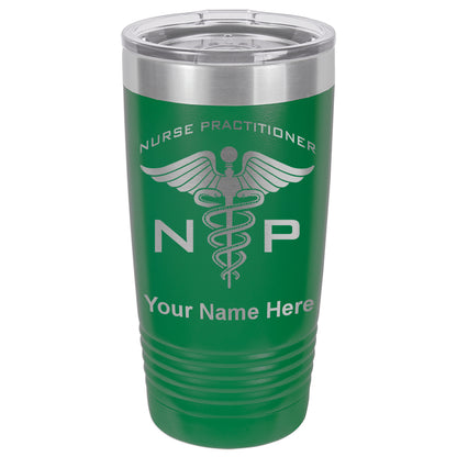 20oz Vacuum Insulated Tumbler Mug, NP Nurse Practitioner, Personalized Engraving Included