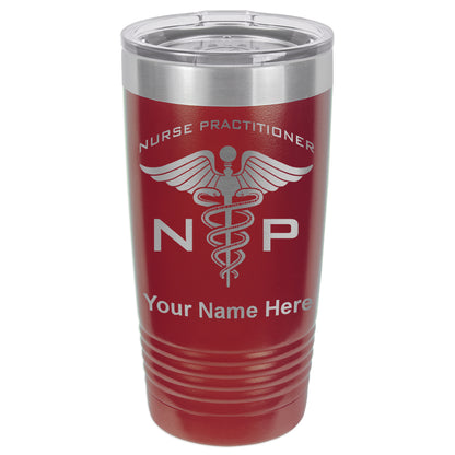 20oz Vacuum Insulated Tumbler Mug, NP Nurse Practitioner, Personalized Engraving Included