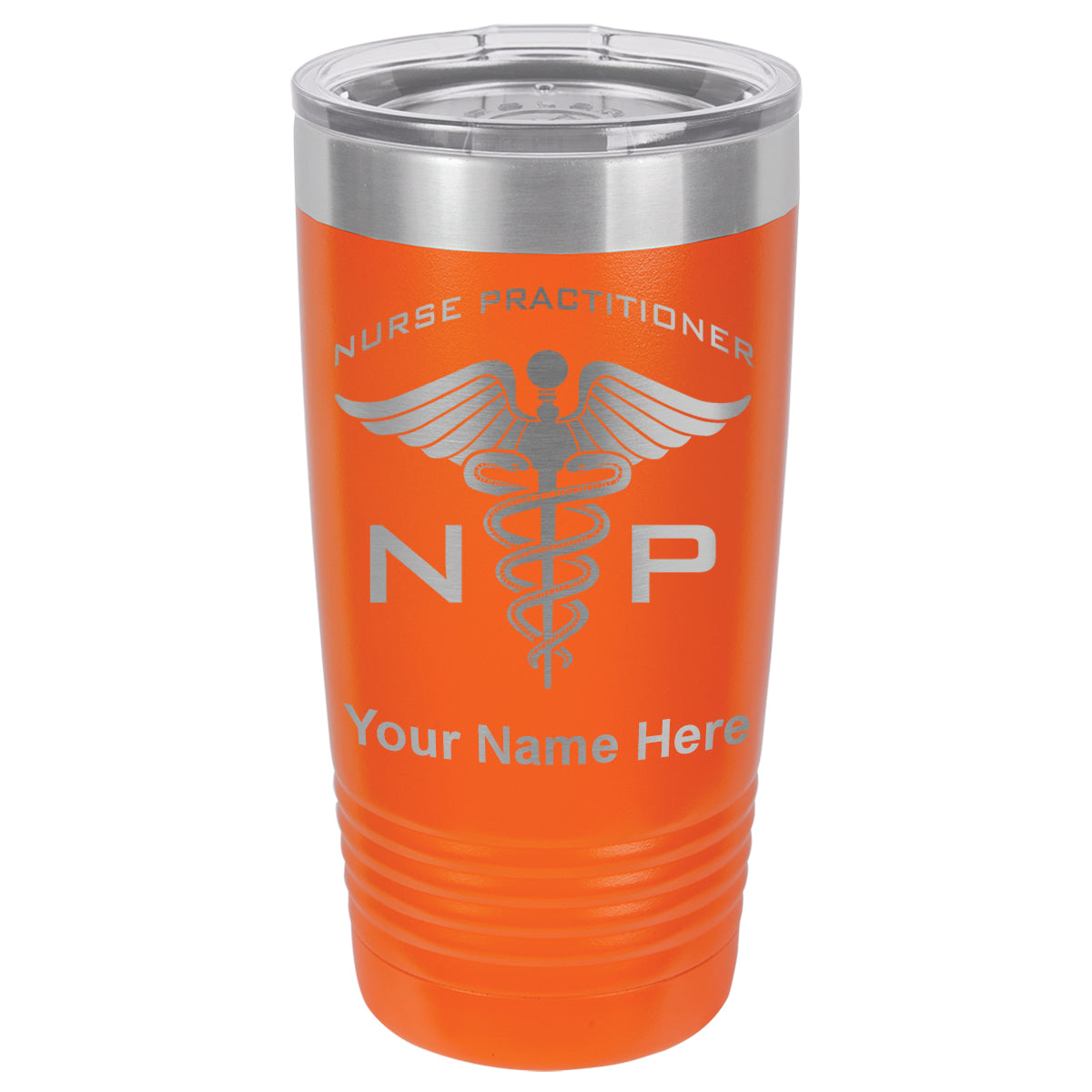 20oz Vacuum Insulated Tumbler Mug, NP Nurse Practitioner, Personalized Engraving Included