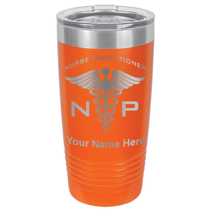 20oz Vacuum Insulated Tumbler Mug, NP Nurse Practitioner, Personalized Engraving Included