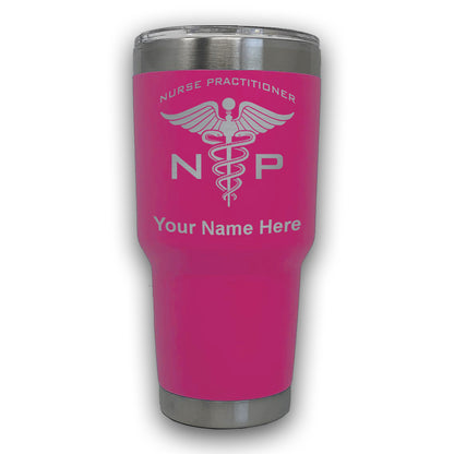 LaserGram 30oz Tumbler Mug, NP Nurse Practitioner, Personalized Engraving Included