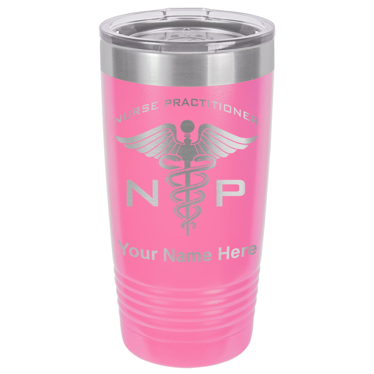 20oz Vacuum Insulated Tumbler Mug, NP Nurse Practitioner, Personalized Engraving Included