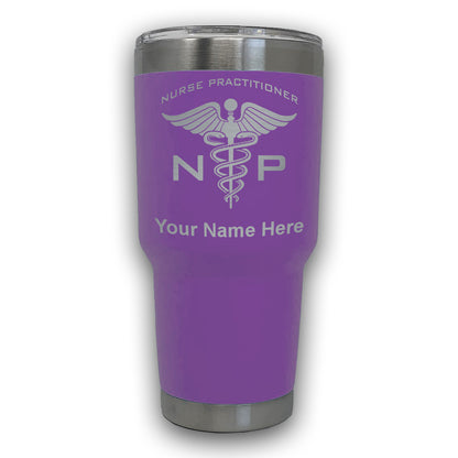 LaserGram 30oz Tumbler Mug, NP Nurse Practitioner, Personalized Engraving Included