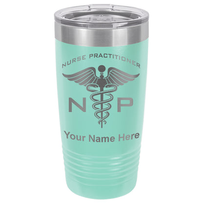 20oz Vacuum Insulated Tumbler Mug, NP Nurse Practitioner, Personalized Engraving Included