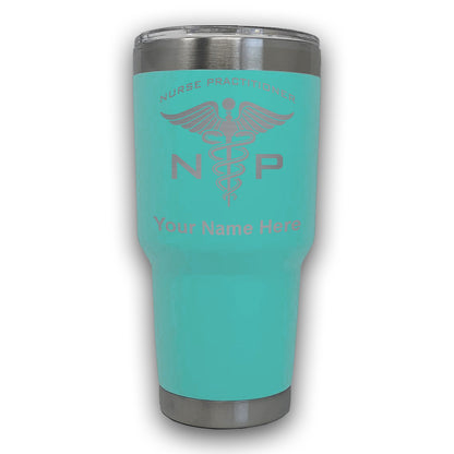 LaserGram 30oz Tumbler Mug, NP Nurse Practitioner, Personalized Engraving Included
