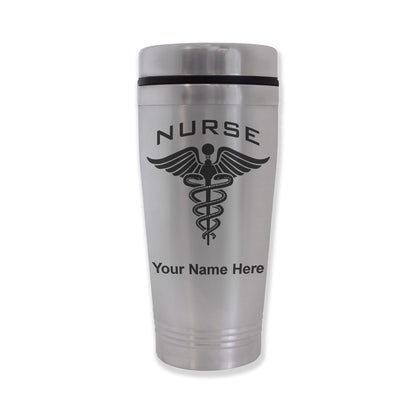 Commuter Travel Mug, Nurse, Personalized Engraving Included