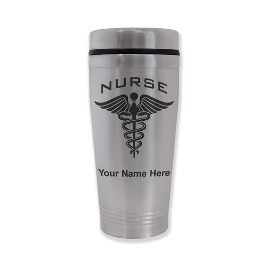Commuter Travel Mug, Nurse, Personalized Engraving Included