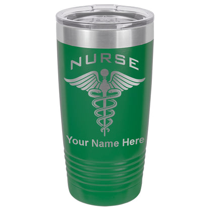 20oz Vacuum Insulated Tumbler Mug, Nurse, Personalized Engraving Included